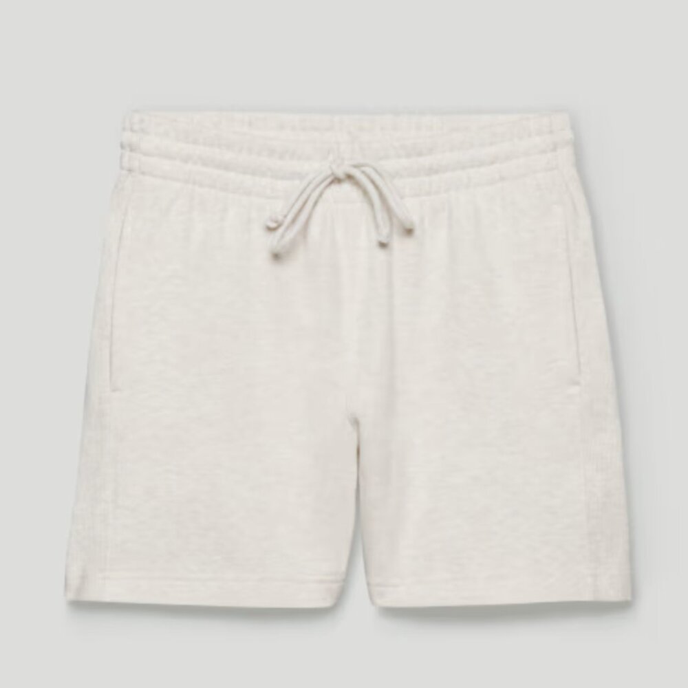 ARITIZA - COZY FLEECE BOYFRIEND 5" SWEATSHORT heather light oatmeal